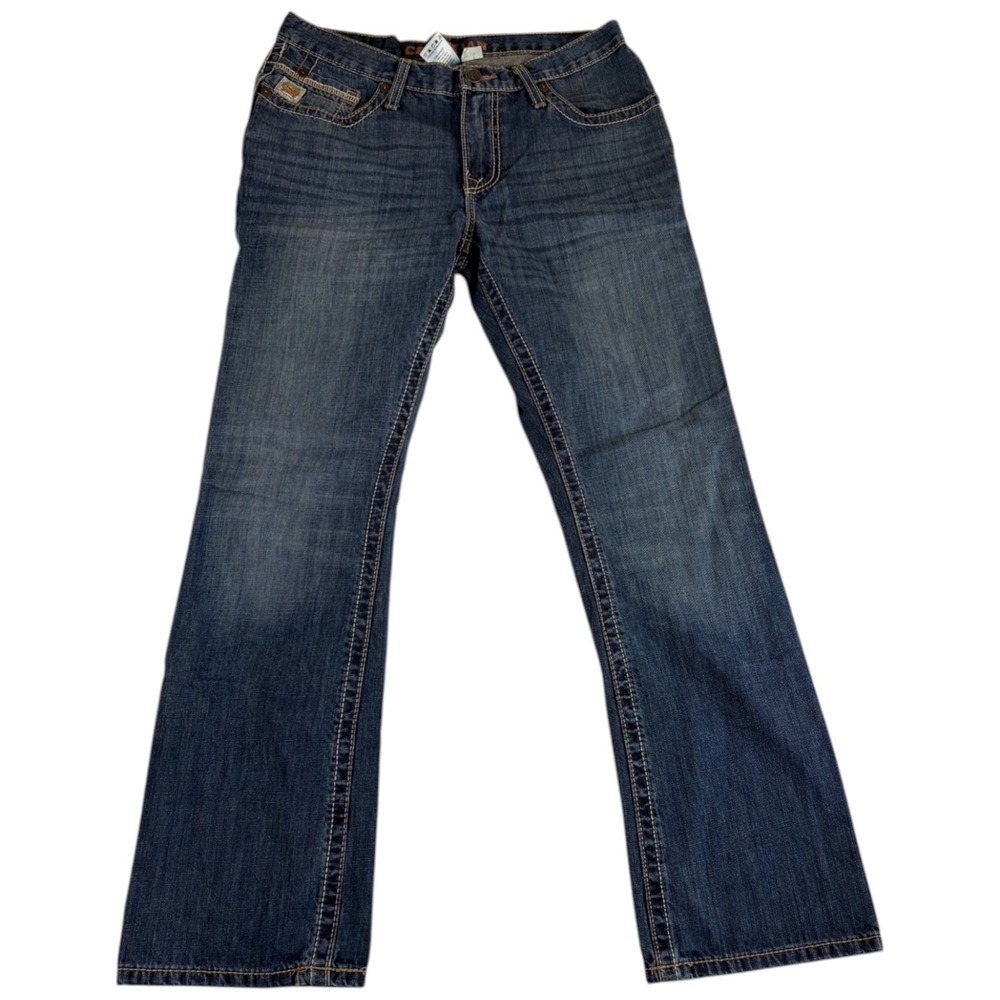 Cinch Ian Bootcut Jeans Mens 32x32 (33x30.5) Blue Denim Stretch Med Wash Cowboy